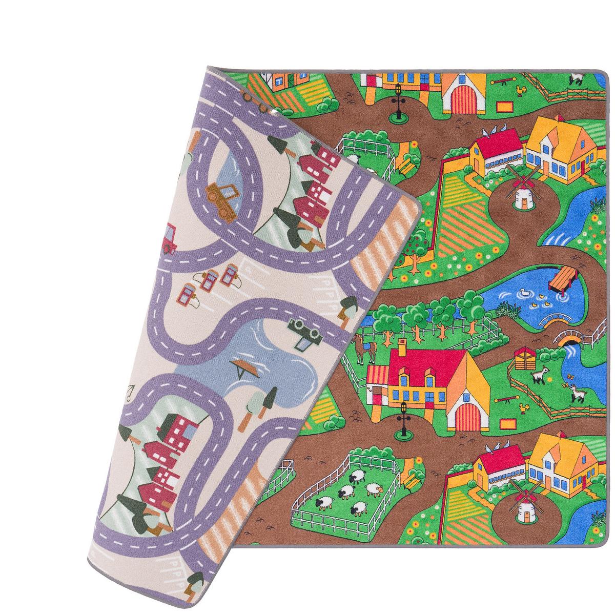 STRASSENTEPPICH BEIDSEITIG STRASSENLANDSCHAFTEN - Hellgrün, Textil (200/200cm) - Snapstyle