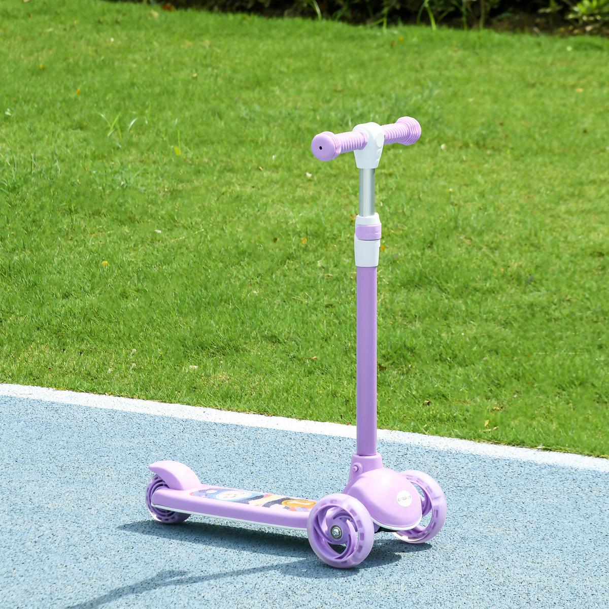 KINDERROLLER Kunststoff Stahl Violett - Violett, Kunststoff (52/29/76cm) - AIYAPLAY