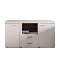 SIDEBOARD Spacoro 2F2S Beige Matt 156,4/82/40,3 cm – Schubladenschrank Kommode Modern - Beige, Holzwerkstoff/Kunststoff (156/82/40cm) - AX Living