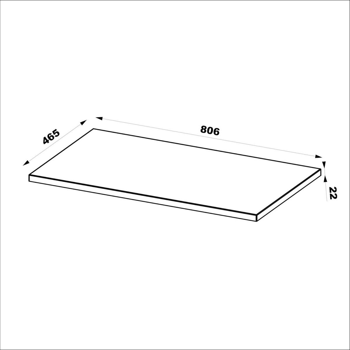 WASCHBECKENUNTERSCHRANK Calen 2 Schubladen Cashmere - 80 x 46 x 52 cm - Kaschmir, Holz (80/52/46cm) - Badplaats