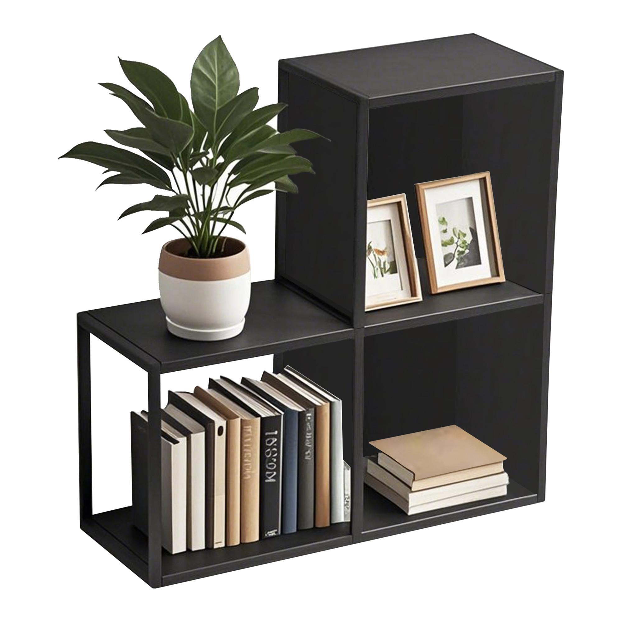 WANDREGAL-SET 3 TLG. Nostened - Schwarz, Metall (27.5/27.5/20cm) - [en.casa]