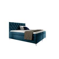 BOXBETT Ambre In Fresh - Blau, Holzwerkstoff/Textil (160/200cm) - Fun Möbel