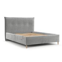 POLSTERBETT Plaza 180/200 cm Hellgrau im Lotta Stoff - Hellgrau/Naturfarben, Holz/Holzwerkstoff (180/200cm) - AltaBeds