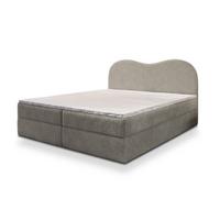 BOXBETT FLUVIA N 160x200 cm mit Matratze und Topper - Hellgrau - Hellgrau, Holz (160/200cm) - MASSENO