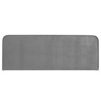KOPFTEIL NOVARE 160x190 cm grau - Grau, Textil (160/58/6cm) - IDIMEX
