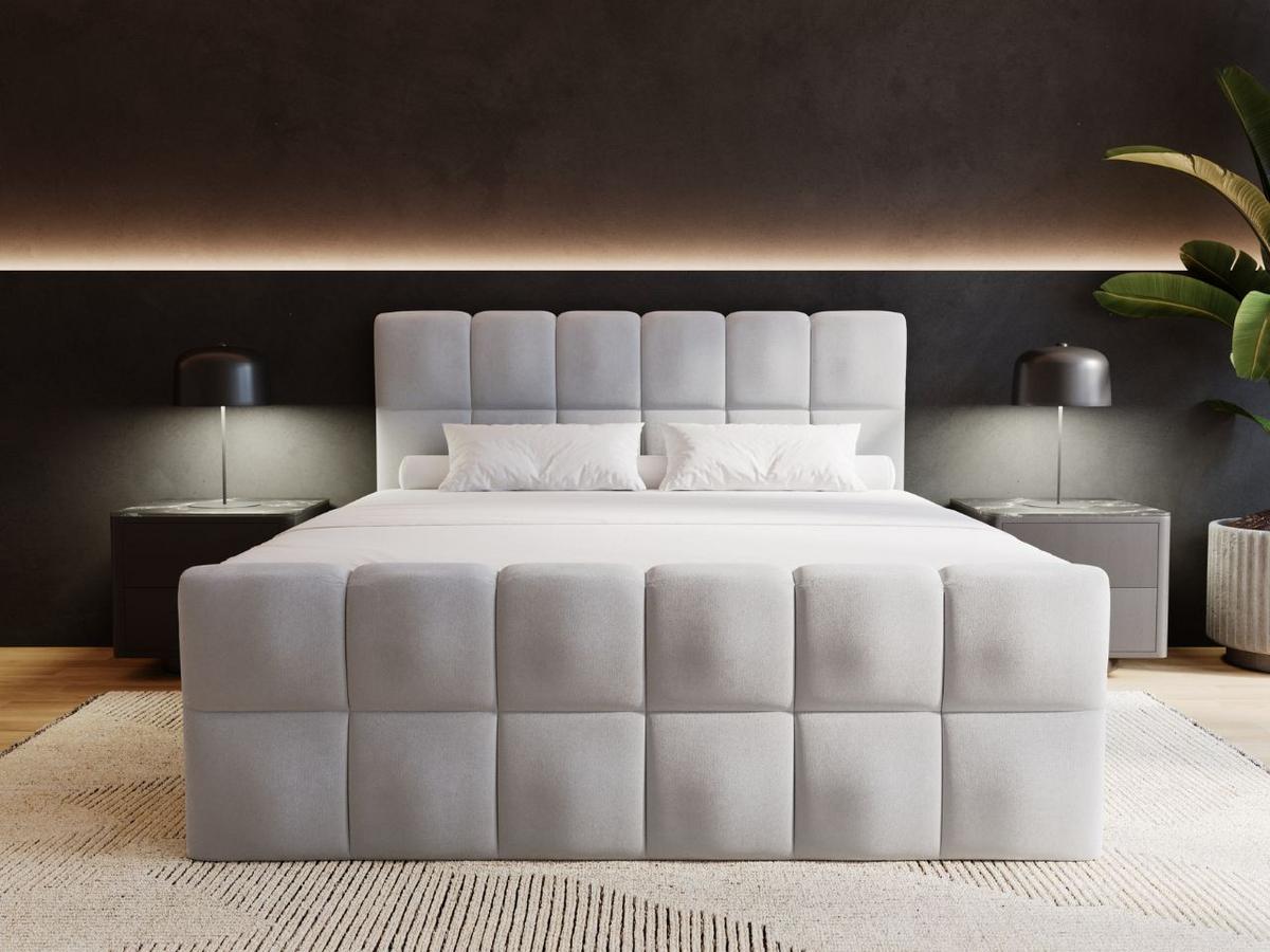 BOXBETT Alicante 160x200 Grau - Grau, Holz/Textil (160/200cm) - Graingold