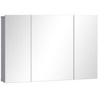 SPIEGELSCHRANK MDF Grau - Grau, Holzwerkstoff (15/60/90cm) - Kleankin