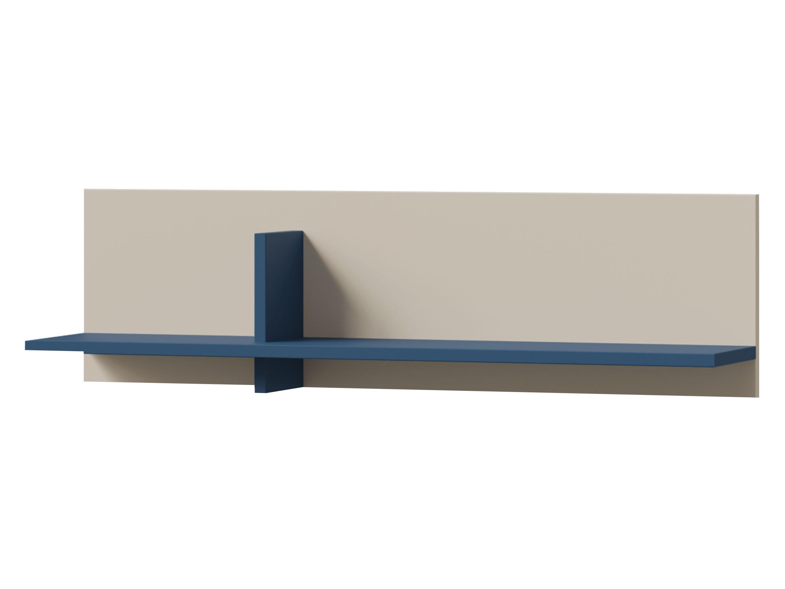 WANDREGAL Lorin LO16 - Kaschmir/Blau, Holzwerkstoff (90/25/24cm) - MIRJAN24