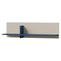 WANDREGAL Lorin LO16 - Kaschmir/Blau, Holzwerkstoff (90/25/24cm) - MIRJAN24
