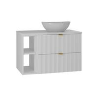 WASCHTISCH 80.6cm Lexa Weiß - Weiß, Holzwerkstoff (80.6/52.2/46.5cm) - Petits-meubles