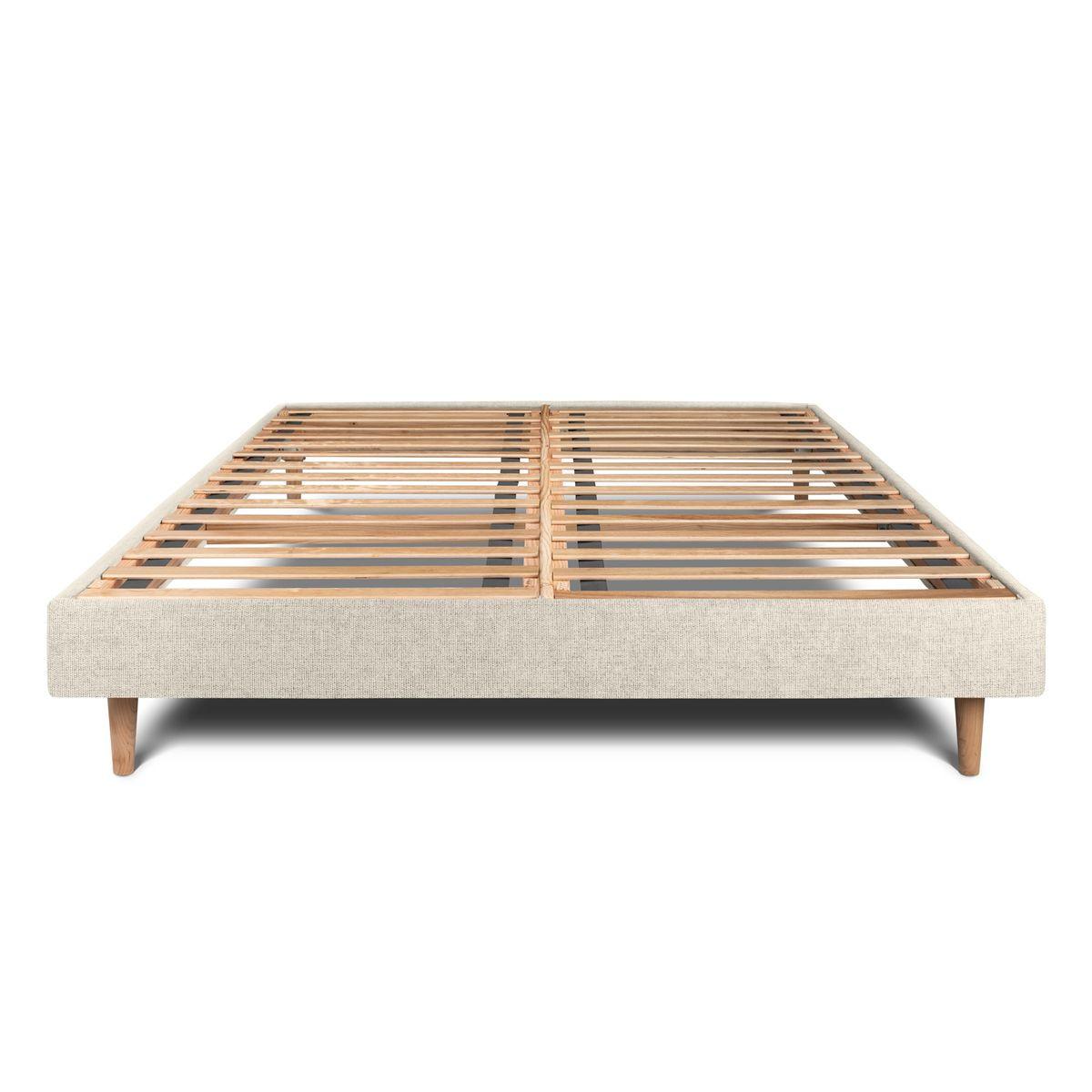 LATTENROST – Stoff – Im Bausatz - 135 x 190 cm - Beige, Karton/Holz (135/190cm) - Sommeil de Plomb