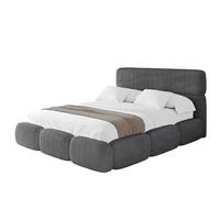POLSTERBETT mit Bettkasten und Lattenrost, Boxbett ohne Matratze - ELVA 180x200 Dunkelgrau - Anthrazit, Holzwerkstoff/Textil (180/200cm) - ALTDECOR