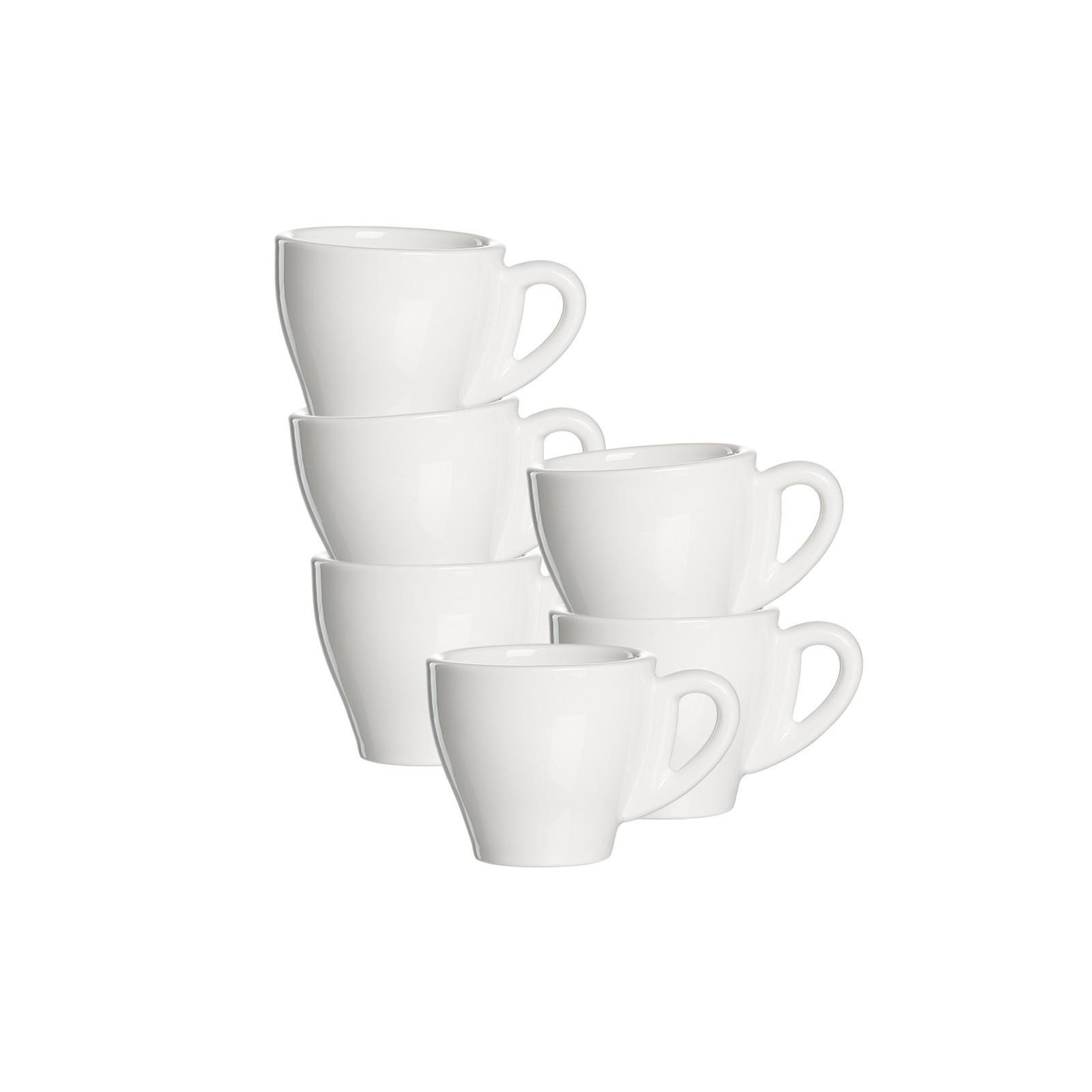 ESPRESSOTASSEN Bari weiß 90 ml 6er Set - Weiß, Keramik (0.09L) - Ritzenhoff Breker