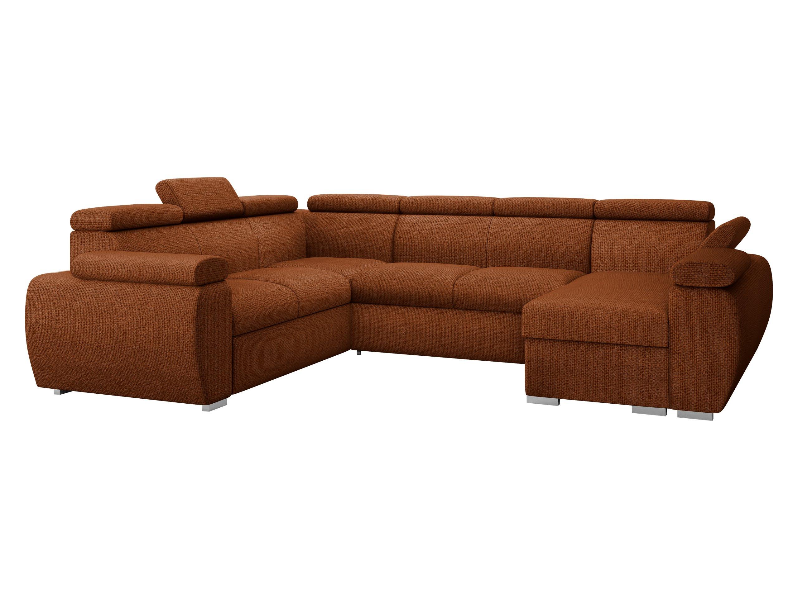 WOHNLANDSCHAFT Boston U, Seite: Rechts - 2R+R+2P+LC - Chromfarben/Bronzefarben, Holz/Textil (325/98/260cm) - MIRJAN24