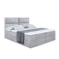 BOXBETT mit Matratze H3 und Lattenrost - BOXI3 - 140x200 cm Hellgrau - Hellgrau, Holzwerkstoff (140/200cm) - ALTDECOR
