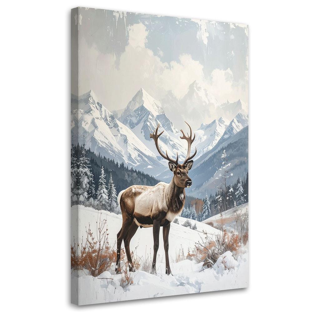 LEINWANDBILD Weihnachten 30x45cm - Weiß, Textil (30/45cm) - Feeby