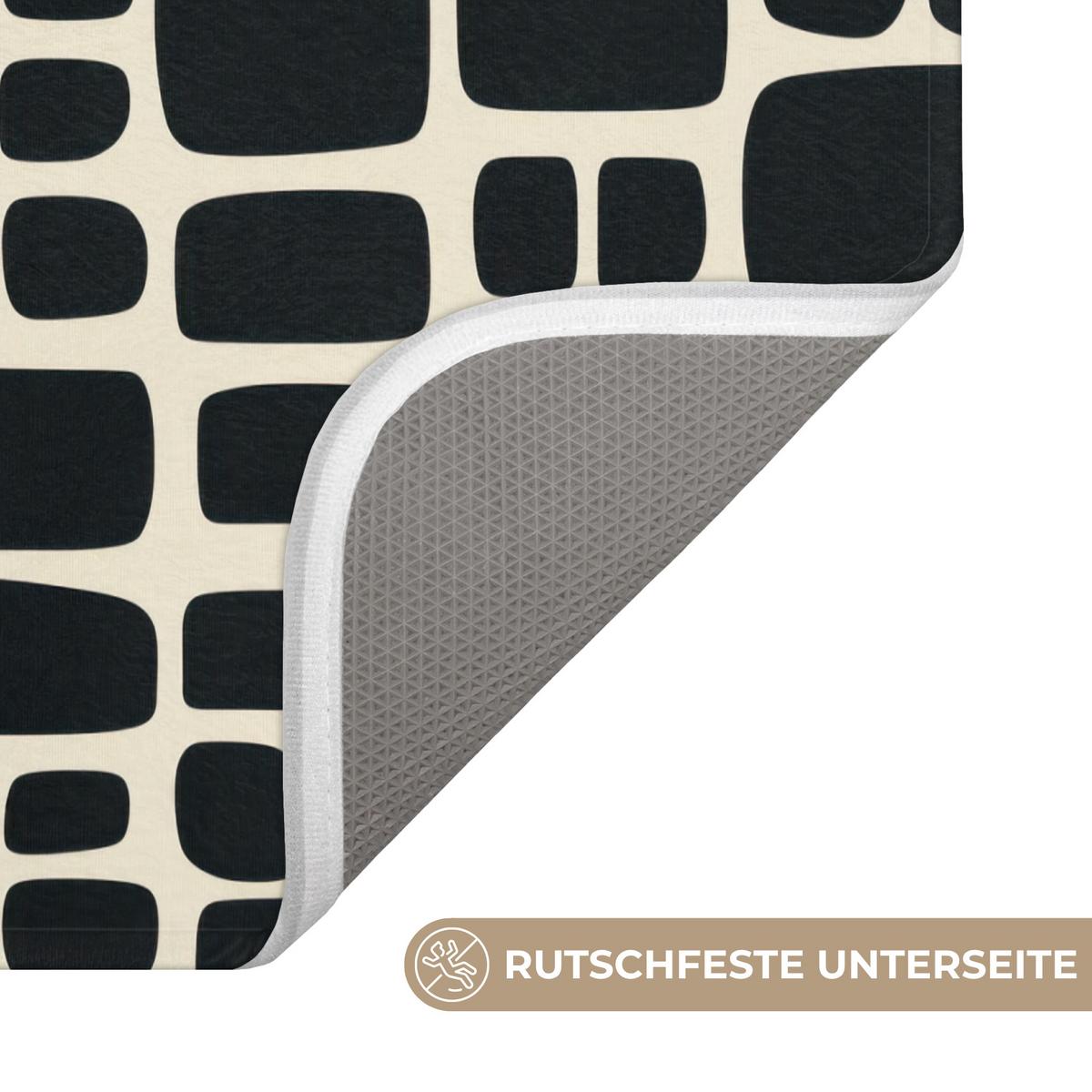 WC-VORLEGER Modern - Bio - Schwarz WC Teppich 40x60 cm - Anthrazit, Textil (40/1cm) - OnlyWow