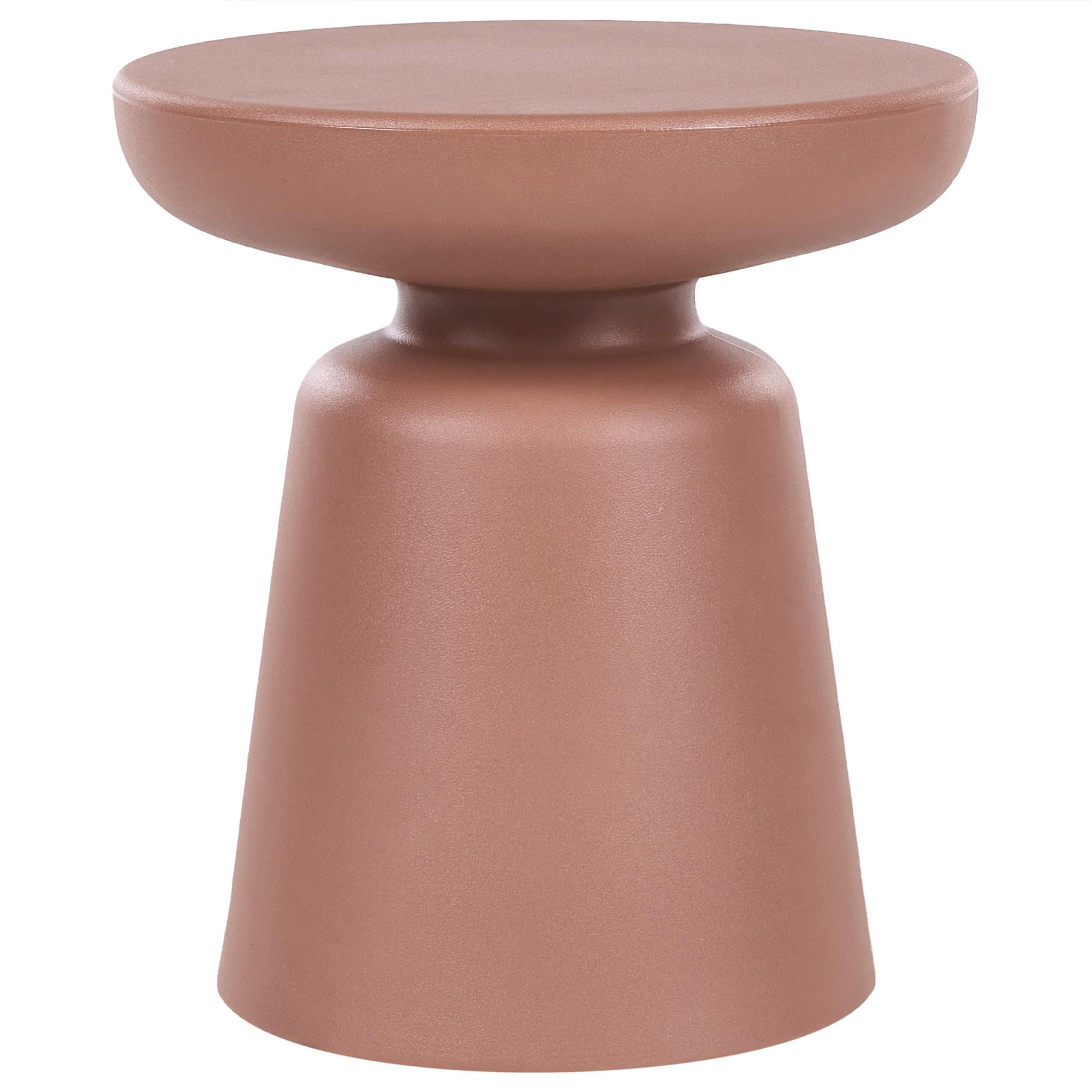 BEISTELLTISCH Goldbraun Tofet - Goldfarben, Kunststoff (39/39/44cm) - Beliani