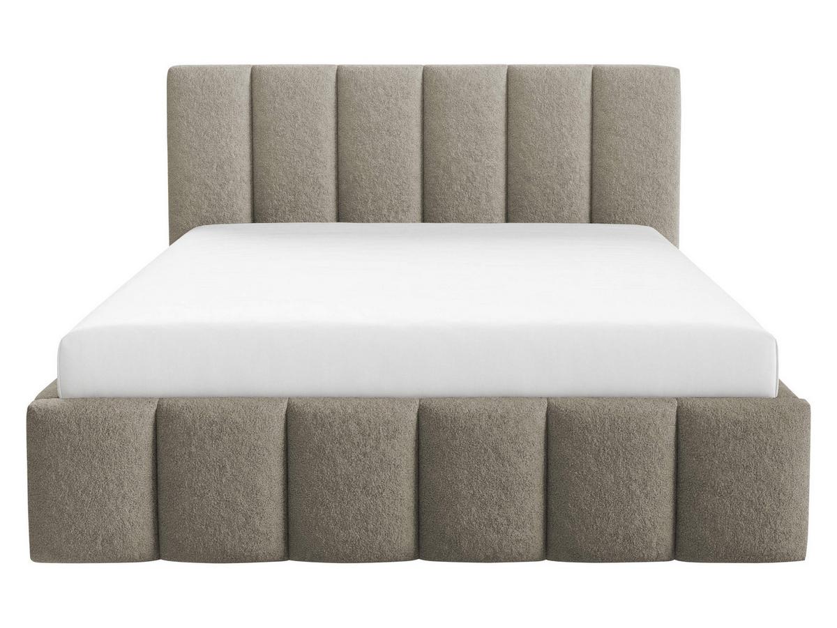 POLSTERBETT Lunaro - Hellbraun, Holz/Textil (140/200cm) - MIRJAN24