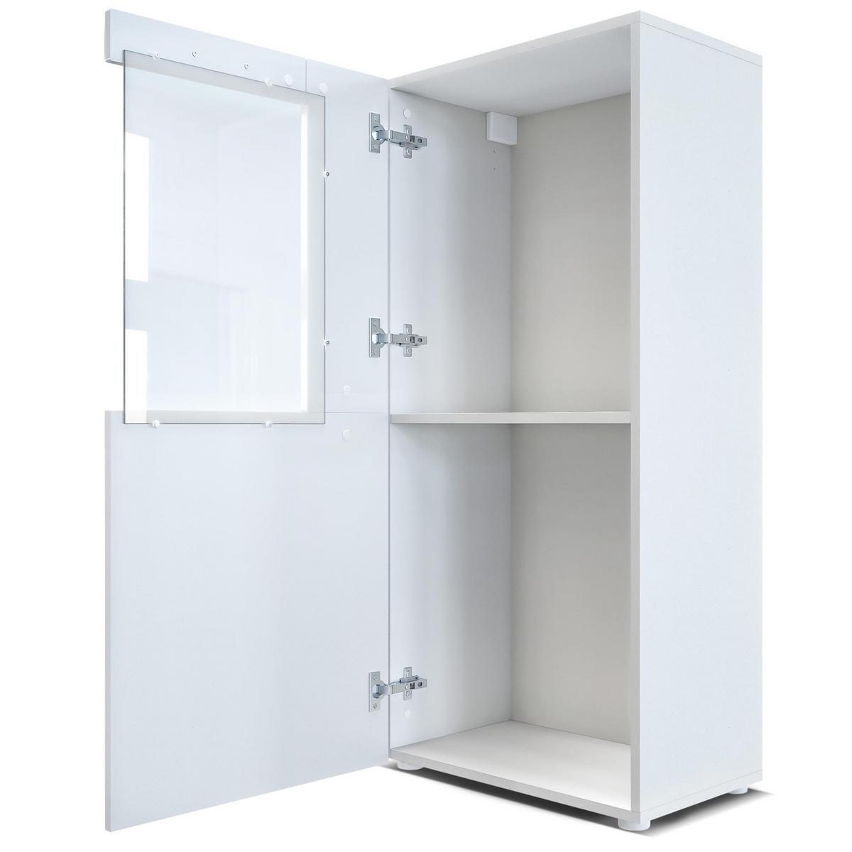VITRINE Movie Absetzungen in Eiche-sägerau - Eiche San Remo, Holzwerkstoff (50.5/111/32.5cm) - Vladon
