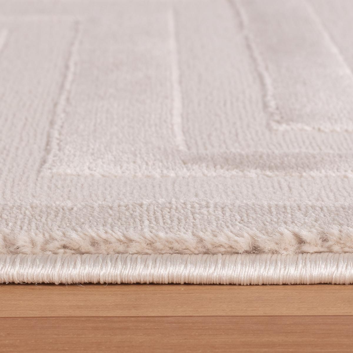 TEPPICH Kurzflor ILLER in Beige, mit 3D-Design, 120 x 170 cm - Beige, Textil (120/170cm) - KADIMA DESIGN