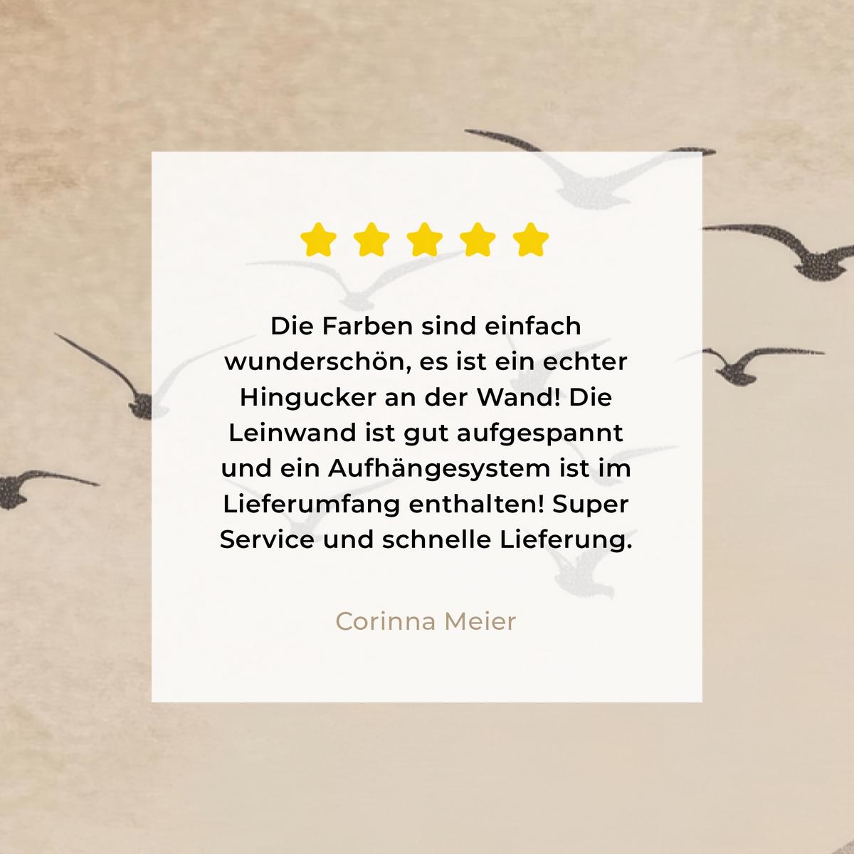 LEINWANDBILD Vogel - Beige - Japanisch Deko Groß 90x140 cm - Taupe, Textil (90/140cm) - MuchoWow