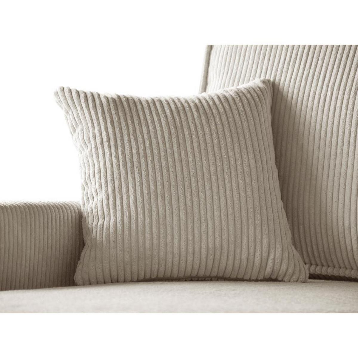 ECKSCHLAFSOFA mit Schlaffunktion Hektor, 247 cm, Ottomane 70 cm, beige - Beige/Schwarz, Kunststoff/Textil (247/152cm) - Beautysofa