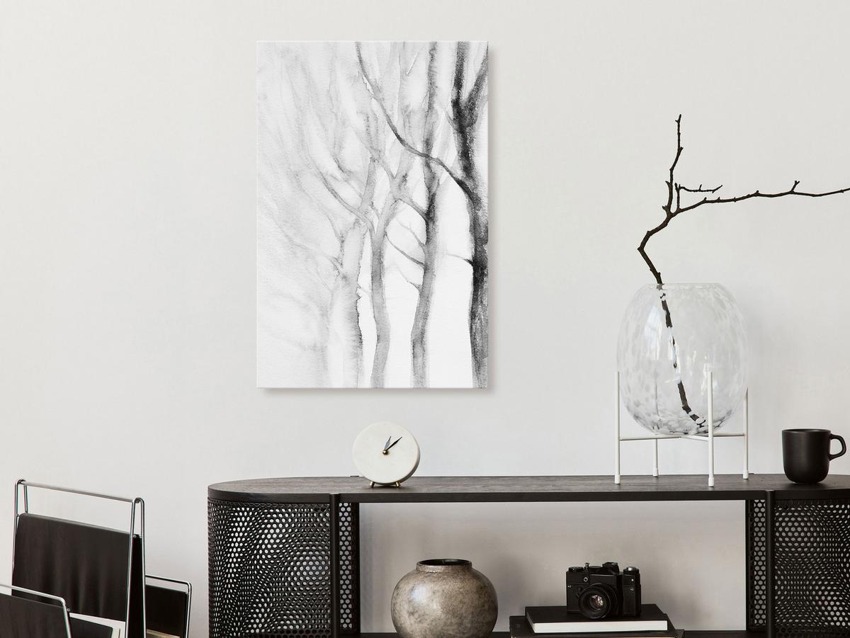 KUNSTDRUCK Schwarz-Weiß 40/60 cm - Schwarz, Textil (40/60cm) - KUNSTLOFT