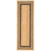 NATURFASER TEPPICH LÄUFER JUTE SALSA - Anthrazit, Textil (80/150cm) - Pergamon