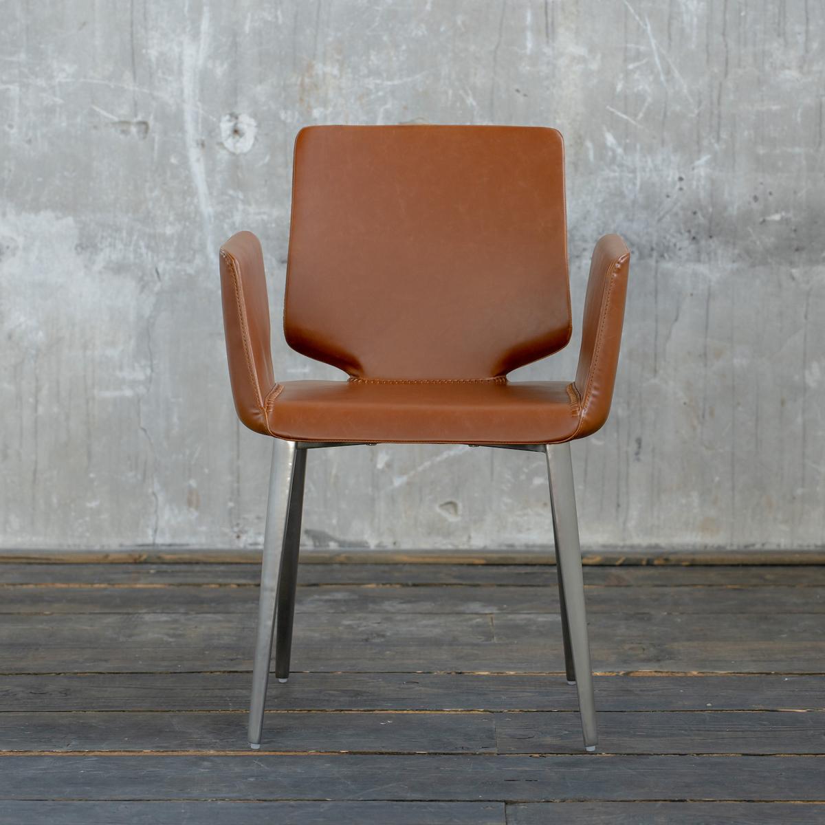 STUHL HAMA Braun Kunstleder - Braun, Leder (56/82/55cm) - KAWOLA