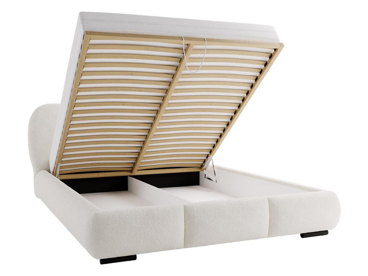 POLSTERBETT Rosa - Eichefarben/Schwarz, Holz/Textil (160/200cm) - MIRJAN24
