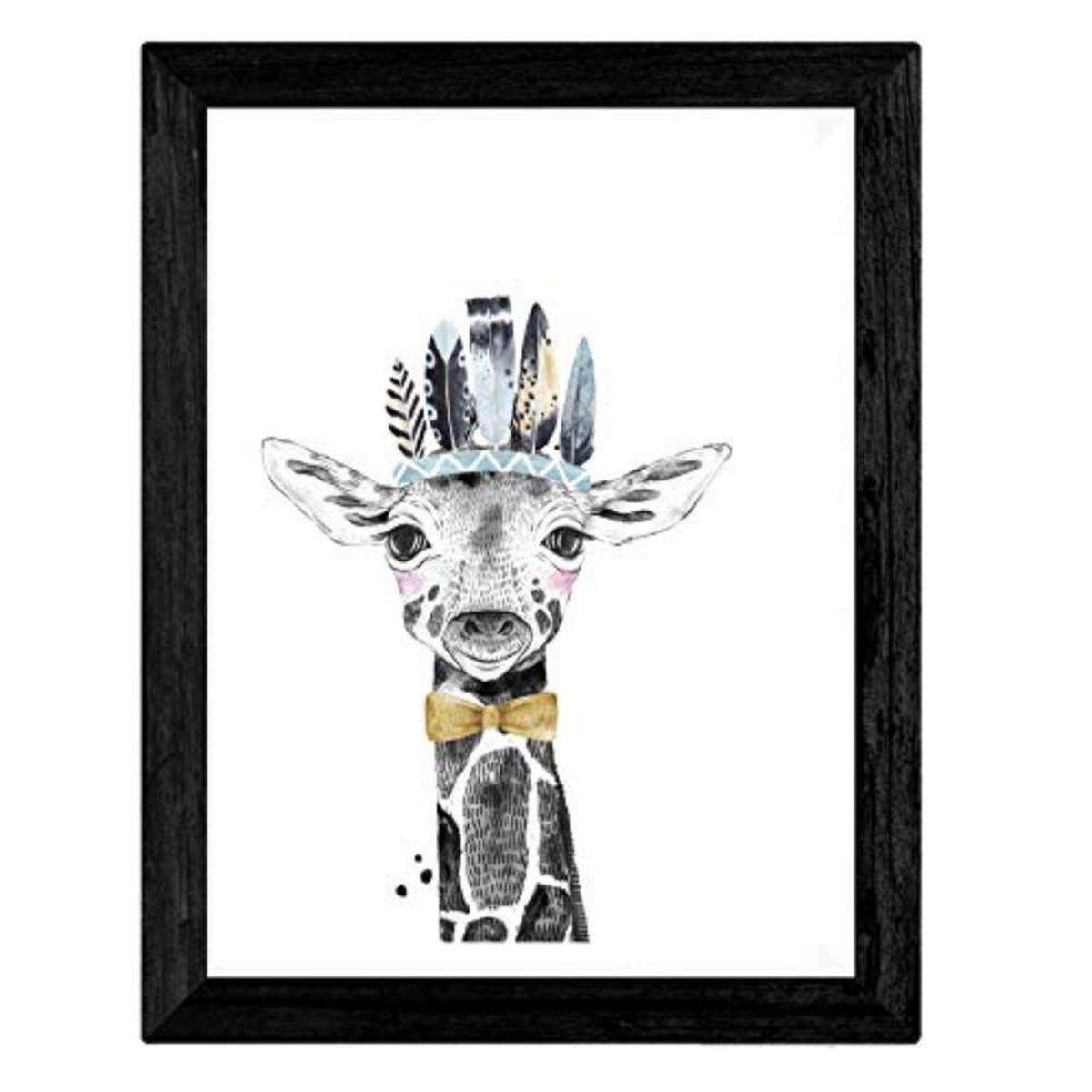 POSTER Set mit 4 Tiere Kinderferien A3 Rahmenlos - Klar, Papier (29.7/3cm) - Nacnic
