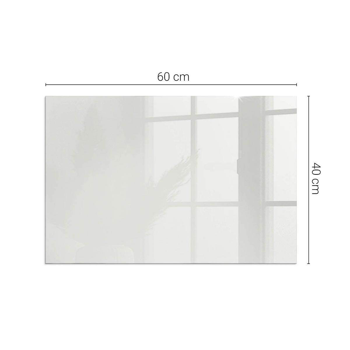 GLASPLATTE für Kamin 60x40 cm - Grau, Glas (60/40/0.4cm) - TULUP
