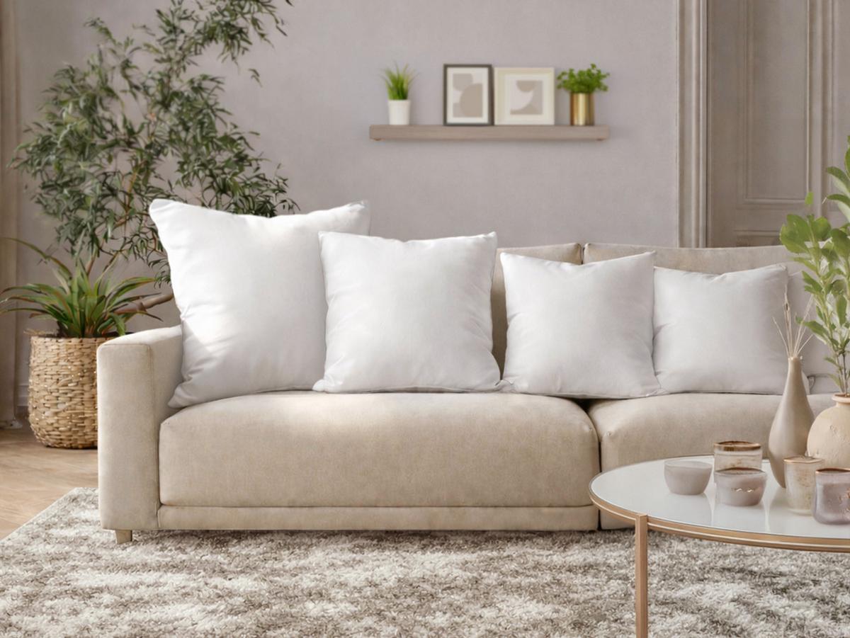 FEDERKISSEN PublikPlus 40/40 cm - Creme, Textil (40/40cm) - beties Heimtextil