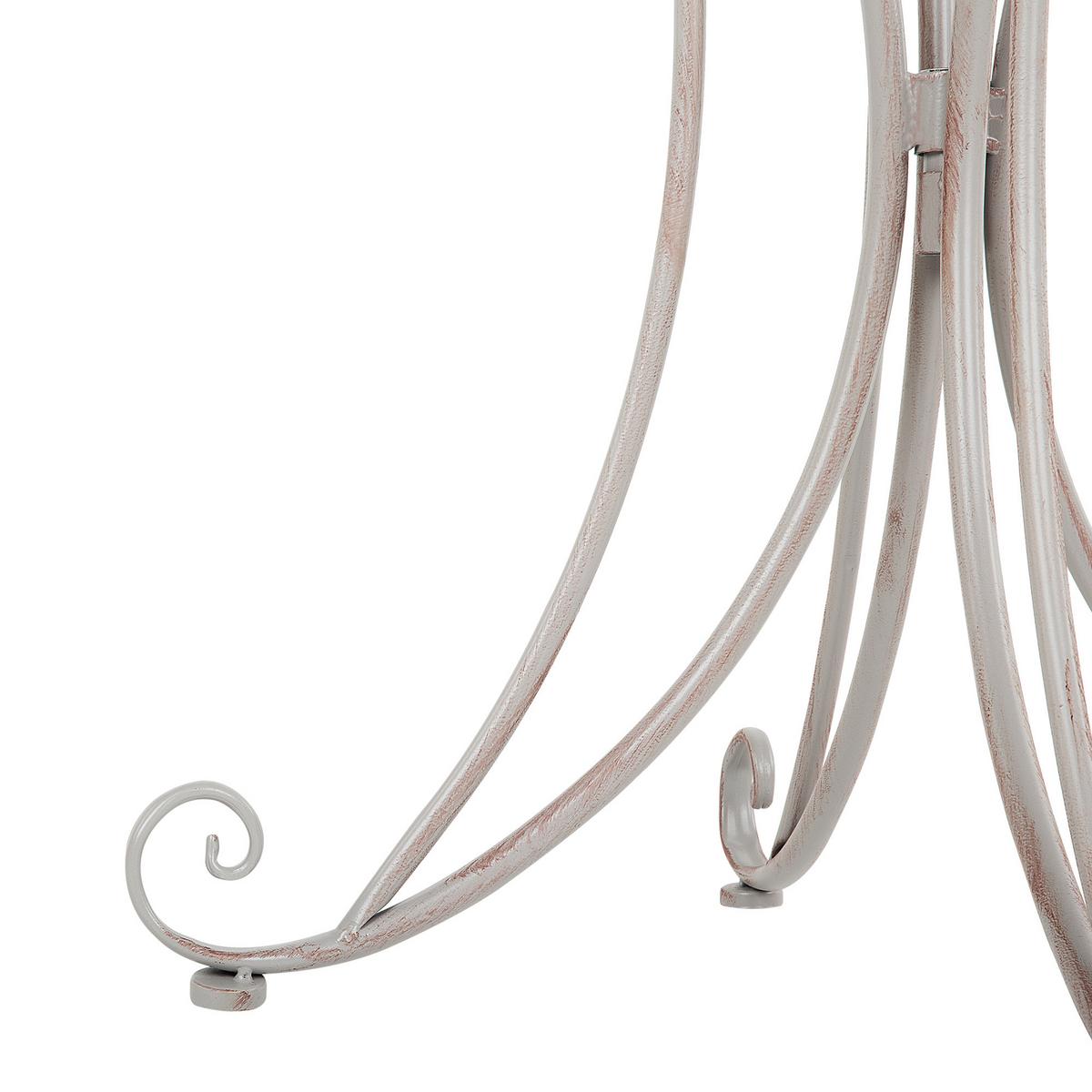 OUTDOOR Bistrotisch 71/71 cm Grau Cilento - Grau, Metall (71/71/75cm) - Beliani