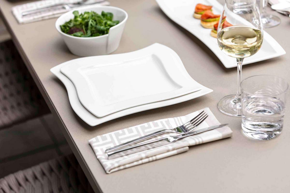 BASIC-SET NewWave weiß 6-tlg. - Weiß, Keramik (2/2/2cm) - Villeroy & Boch