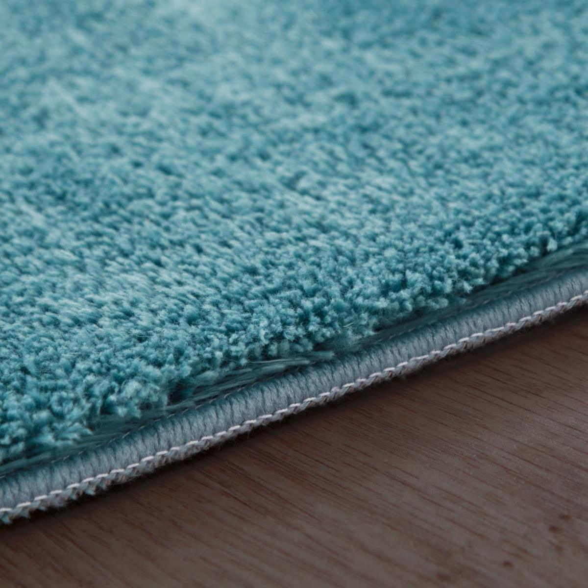 KURZFLORTEPPICH, einfarbig, Türkis, Ø 80 cm - Blau, Textil (80/80cm) - KADIMA DESIGN