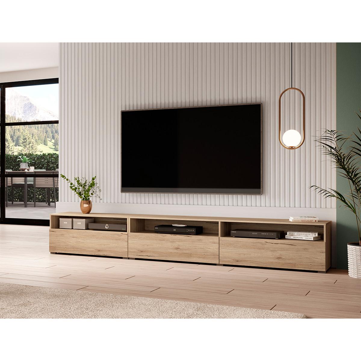 TV-MÖBEL Sloan Holz - Braun, Holzwerkstoff (270/42/41cm) - Petits-meubles