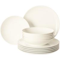 TAFELSERVICE Savona Fine Diamond creme 12-tlg. - Creme, Keramik (32.3/23.5/32.3cm) - Seltmann Weiden
