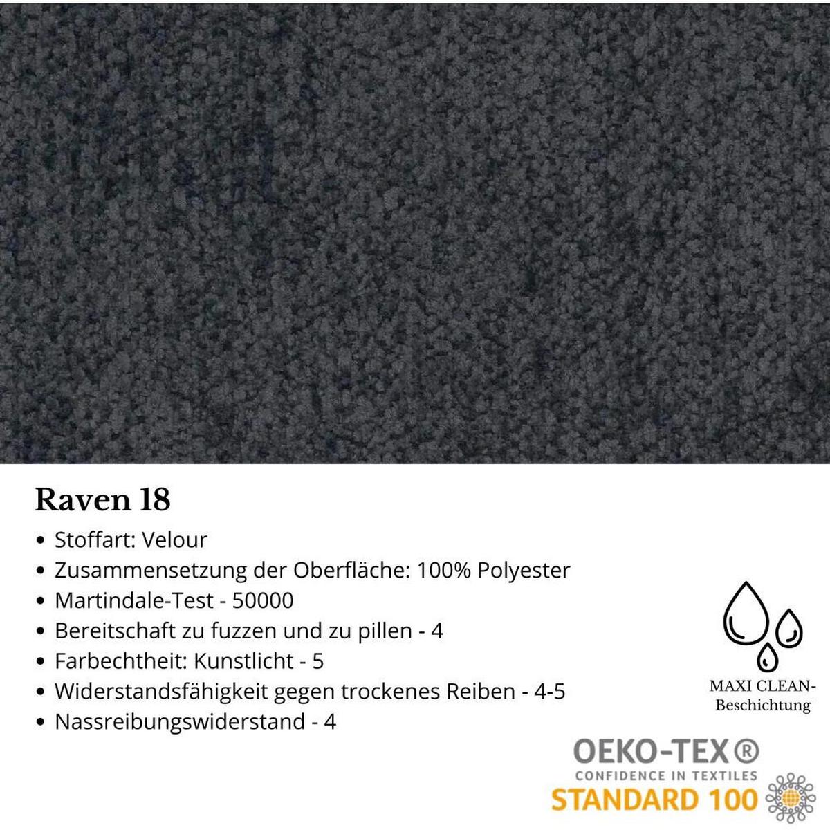 CHESTERFIELD-SESSEL Falco dunkelgrau mit Buche Holzbeinen - Dunkelgrau, Holz/Textil (82/102/92cm) - Beautysofa