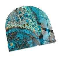 GLASPLATTE für Kamin 100x100 cm - Türkis, Glas (100/100/0.4cm) - TULUP