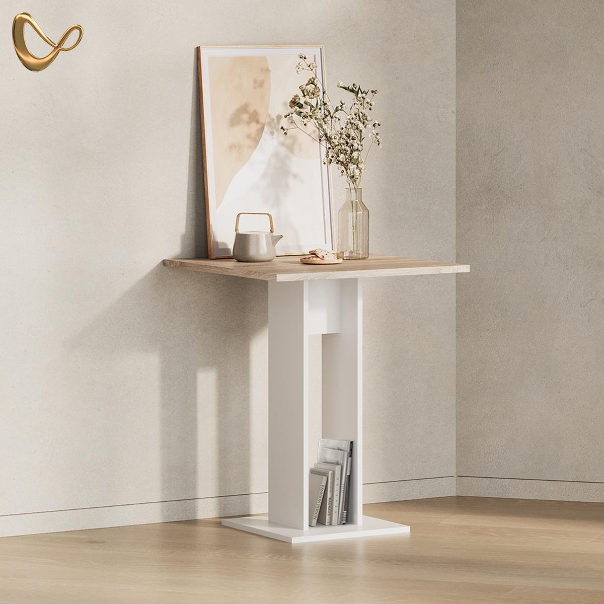 ESSTISCH Regusa Sonoma 65 x 78 cm - Sonoma Eiche, Holzwerkstoff (65/65/78cm) - Livinity®