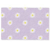 FUSSMATTE Gänseblümchen - Pastell - Weiß - Lila - Blumen Sauberlaufmatte 60x40 cm - Flieder, Kunststoff (60/0.4cm) - MuchoWow