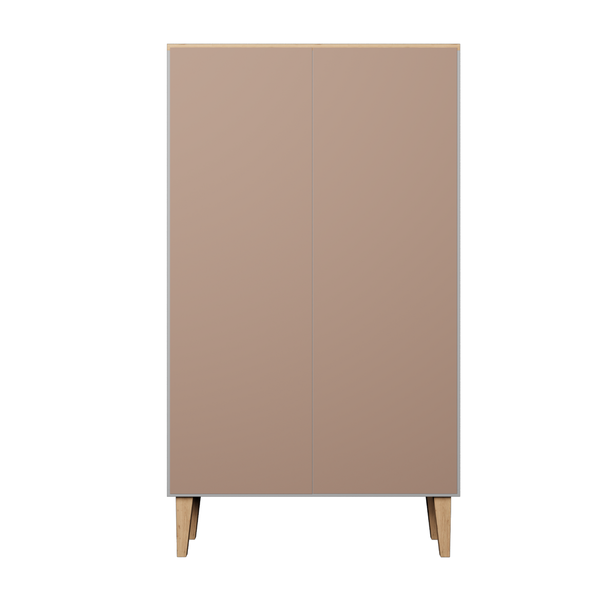 BÜCHERREGAL Denver Grau 80/120/35 cm - Grau, Holzwerkstoff (80/120/35cm) - RAUMHIRSCH FURNITURE