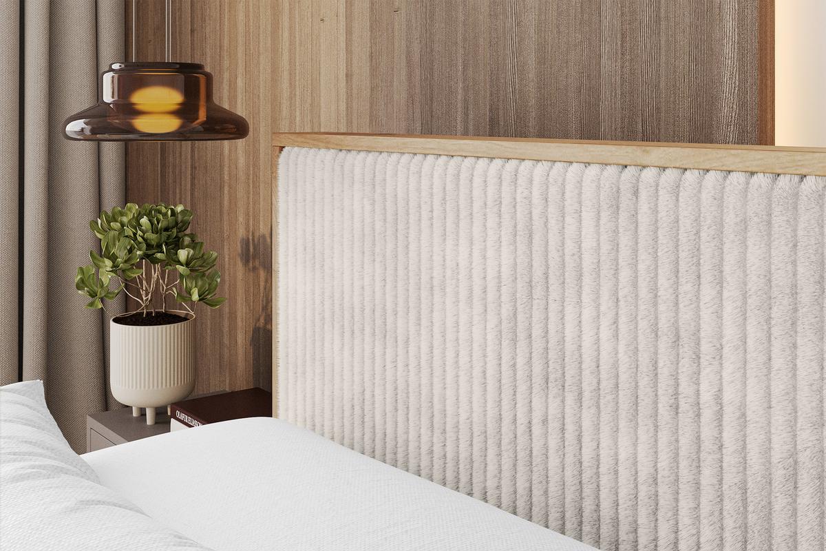 BOXBETT LOLLI9 - 120x200 - H4 Creme - Creme, Holzwerkstoff (120/200cm) - ALTDECOR