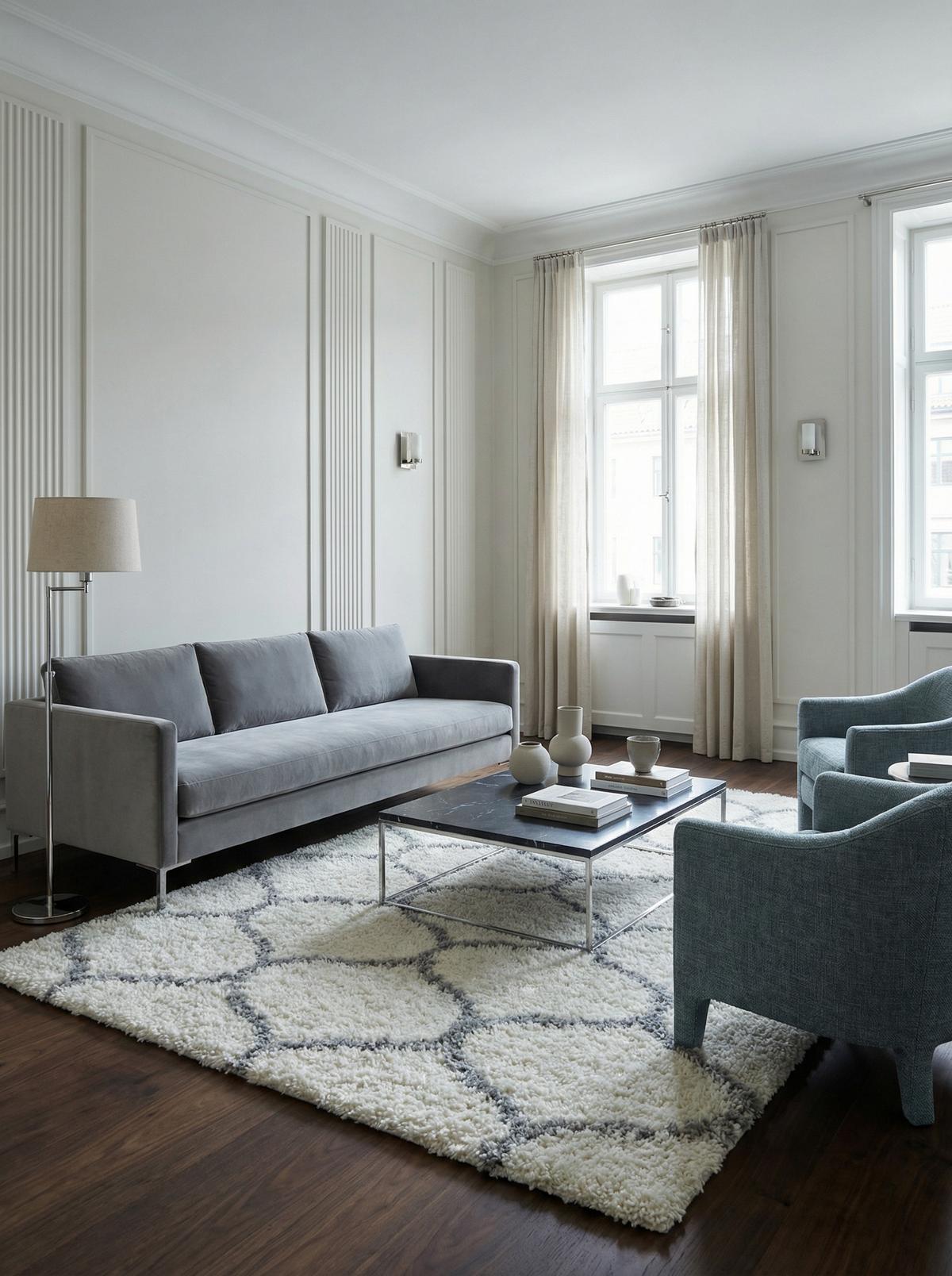 TEPPICH Hochflor RONDA in Creme, im Skandi-Stil, 240 x 340 cm - Beige, Textil (340/240cm) - KADIMA DESIGN