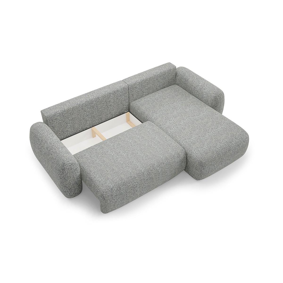 ECKSOFA Carmela 3 Sitzplätze Grau - Grau, Holz (304/190cm) - Petits-meubles