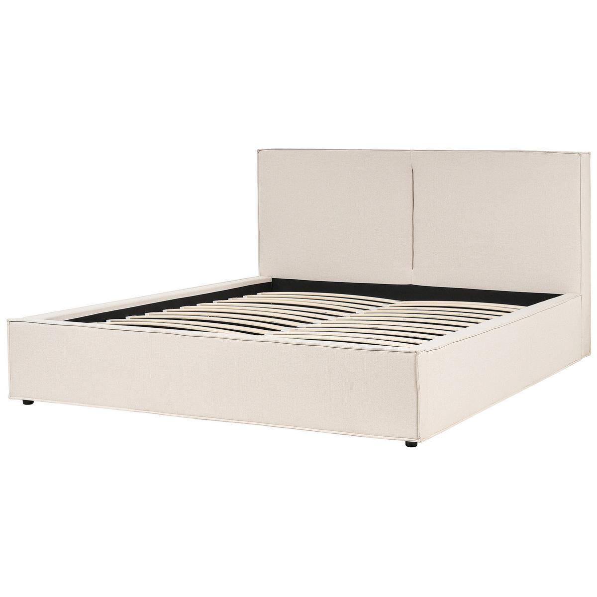 POLSTERBETT 180/200cm Beige Moissac - Beige, Holz/Textil (180/200cm) - Beliani