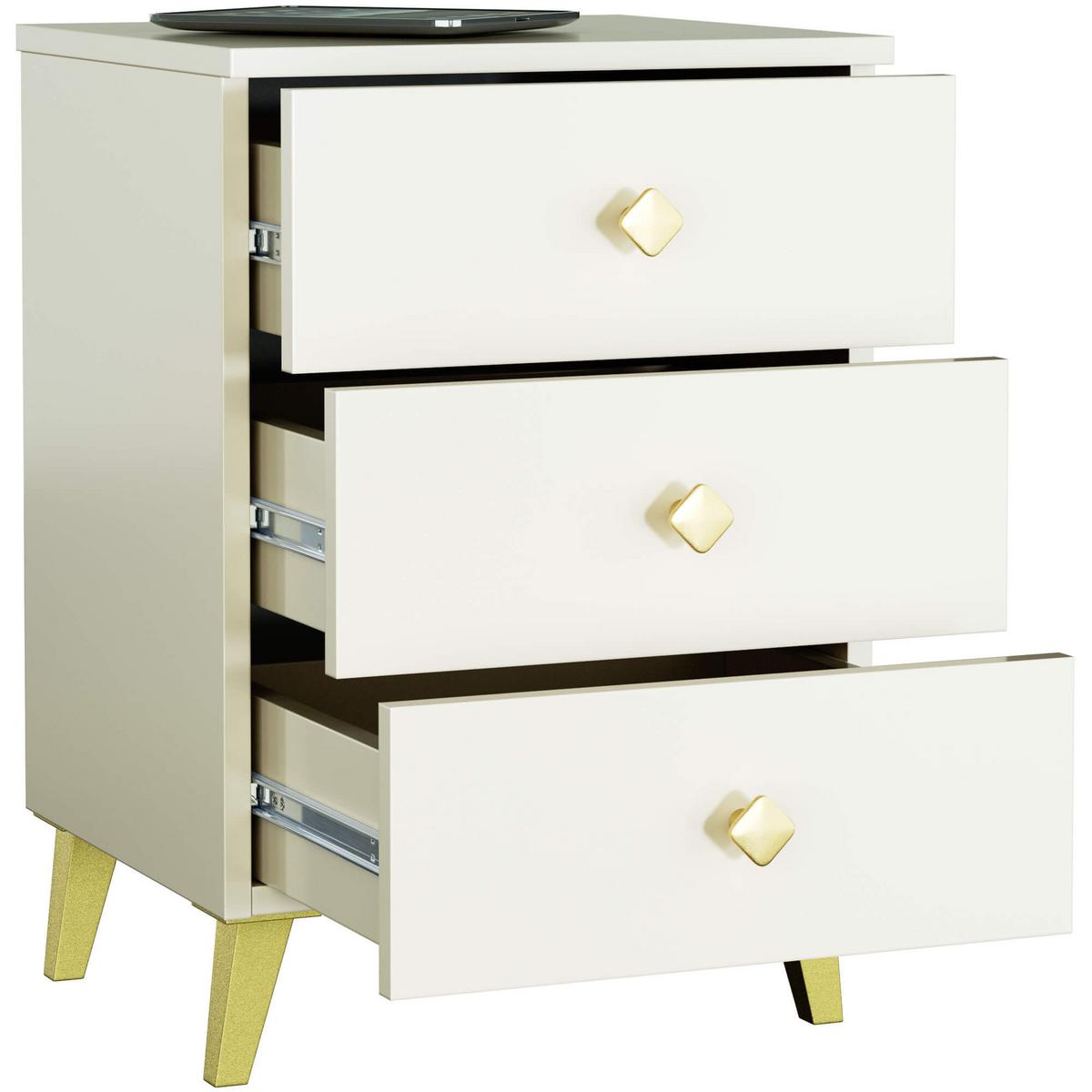 NACHTTISCH Kaschmir 58/40/37 - Kaschmir, Holzwerkstoff (40/58/37cm) - RAUMHIRSCH FURNITURE