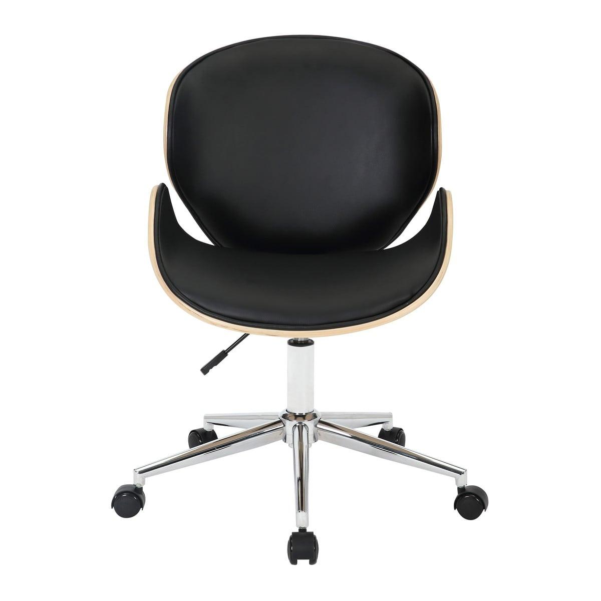 BÜROSTUHL mit Dekor in heller Nussbaumoptik H84 cm – HERCULE - Eschefarben, Textil (64/84/63cm) - Calicosy